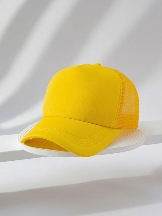 Yellow Net Cap