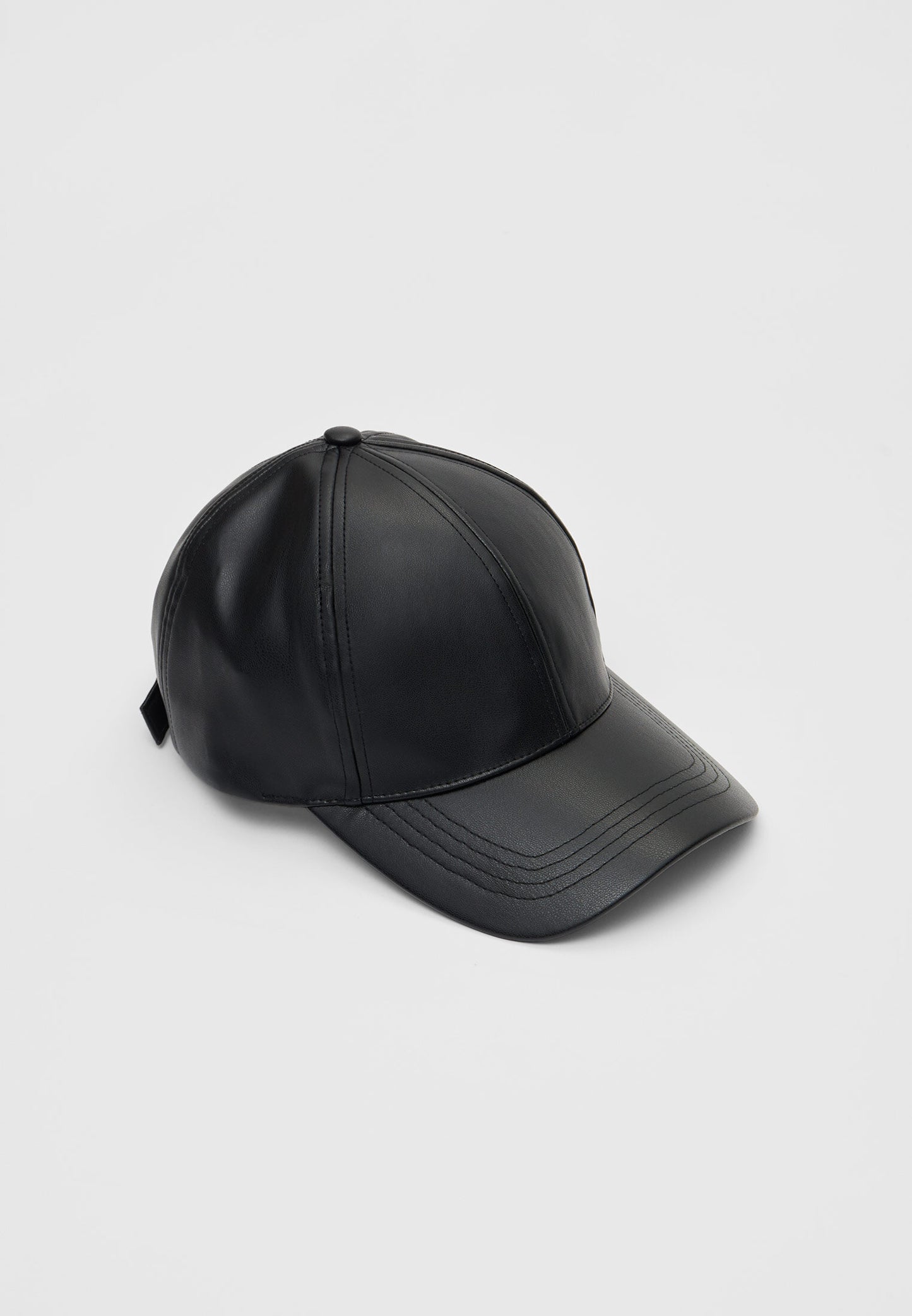 Black Leather Premium Cap