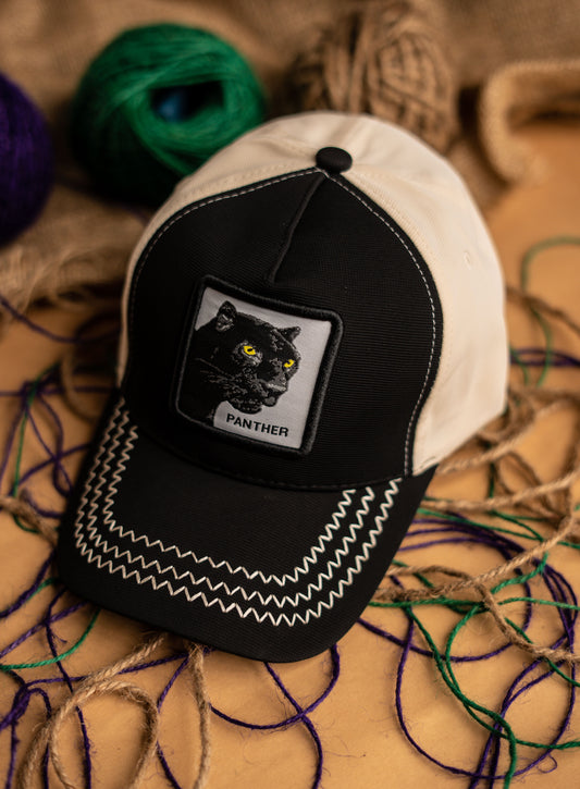 Black Multi Panther Cap