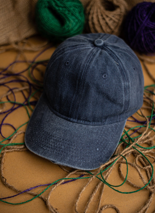 Blue Washed Denim Cap