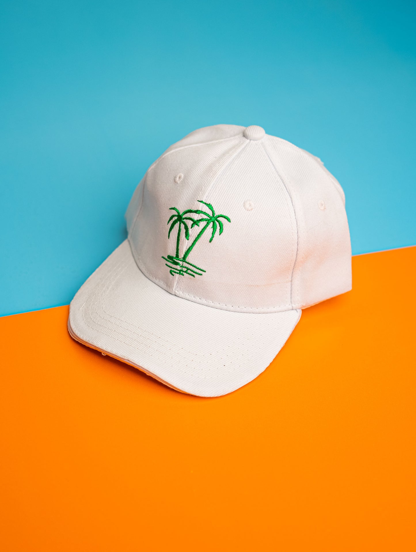 White Green Tree Cap