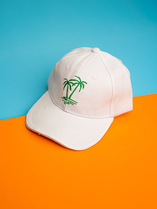 White Green Tree Cap