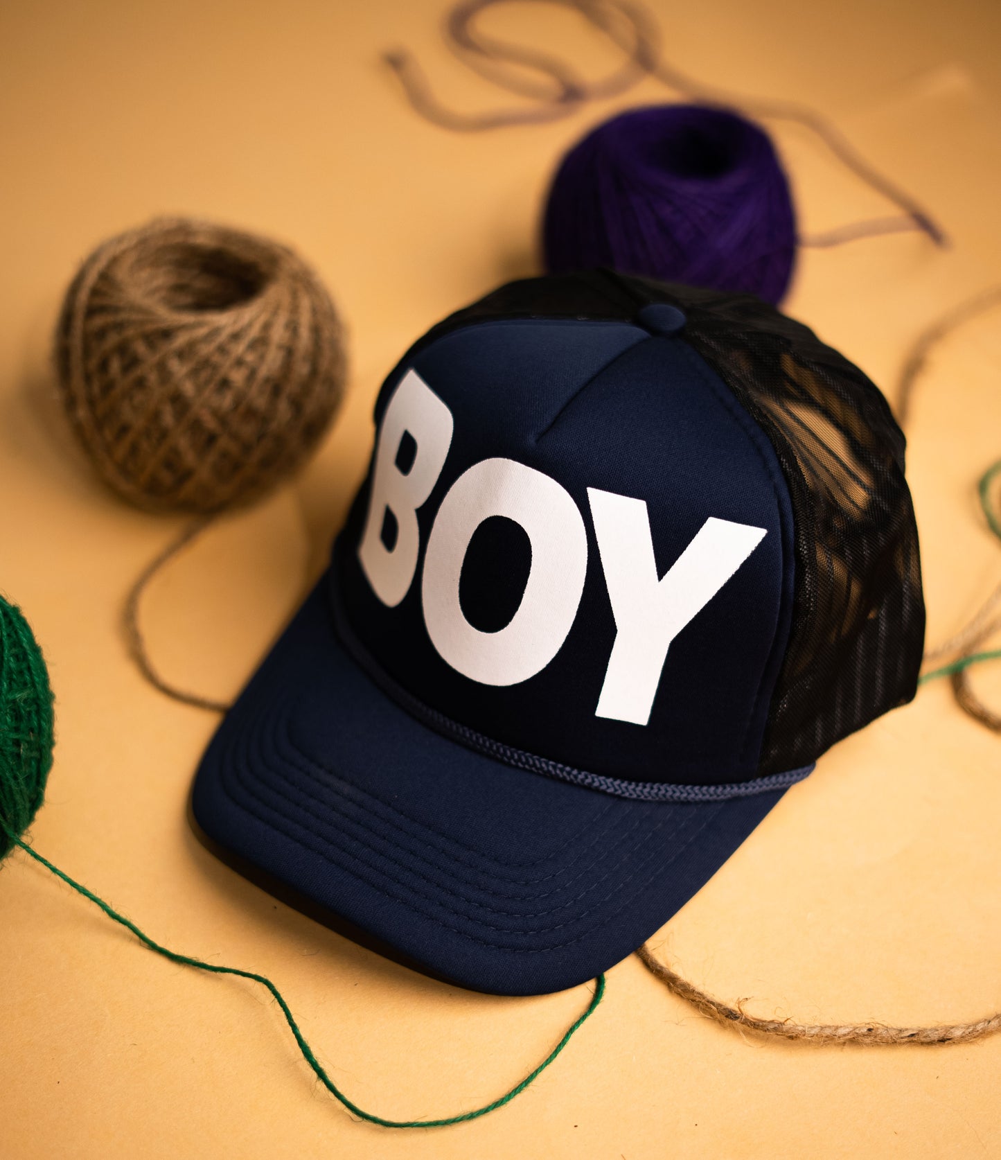 Blue BOY Net Cap