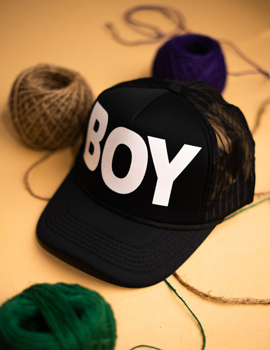 Black BOY Net Cap