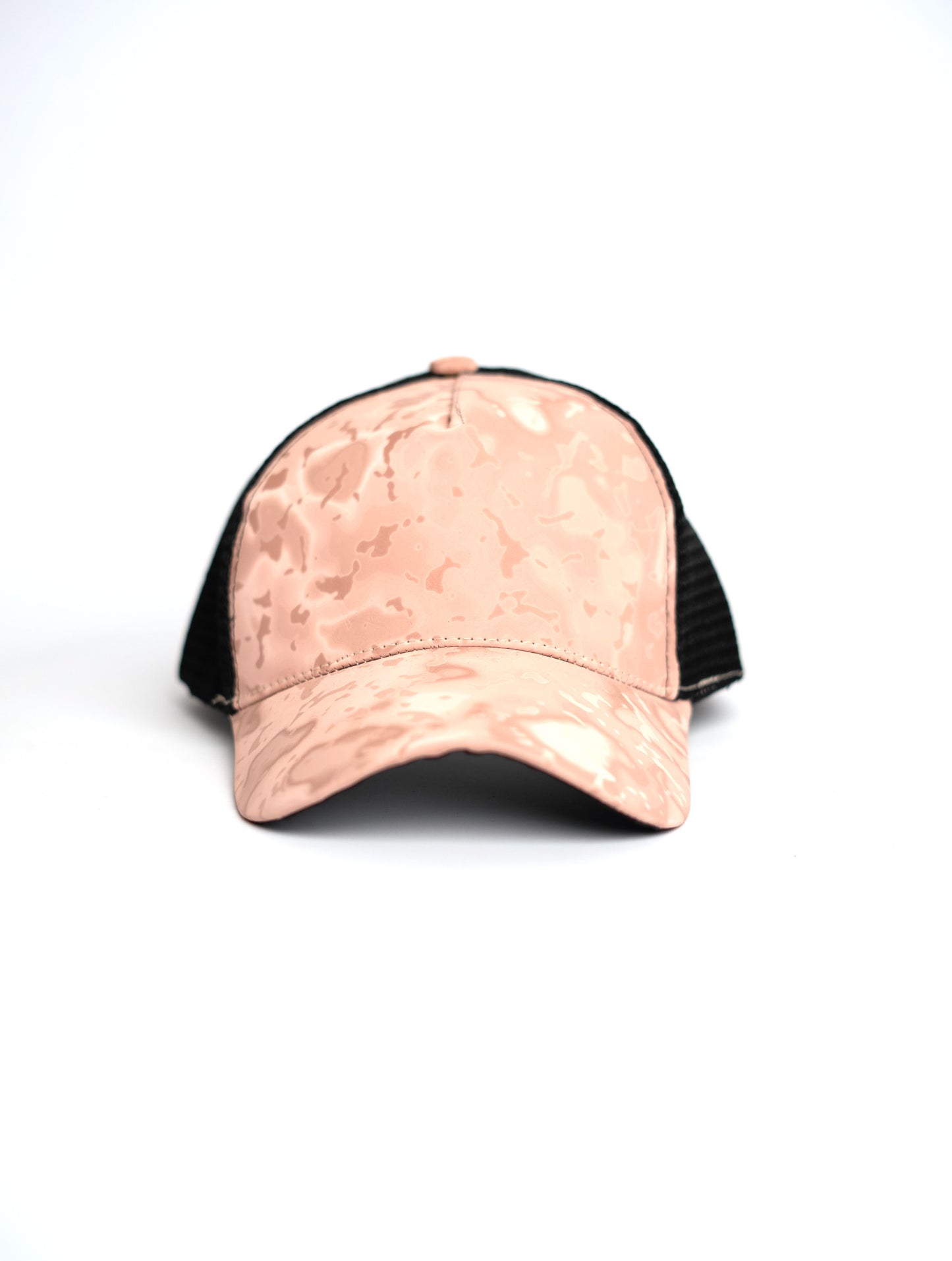 3D Rose Gold Camouflague Net Cap