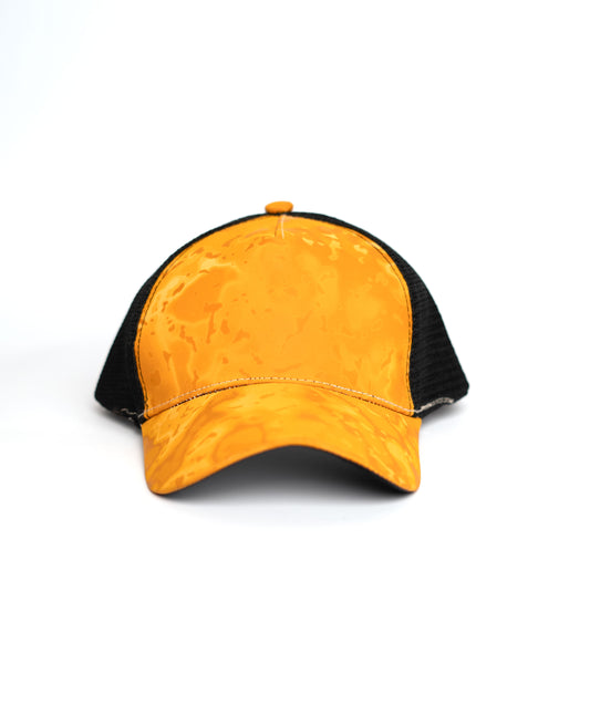 3D Yellow Camouflague Net Cap