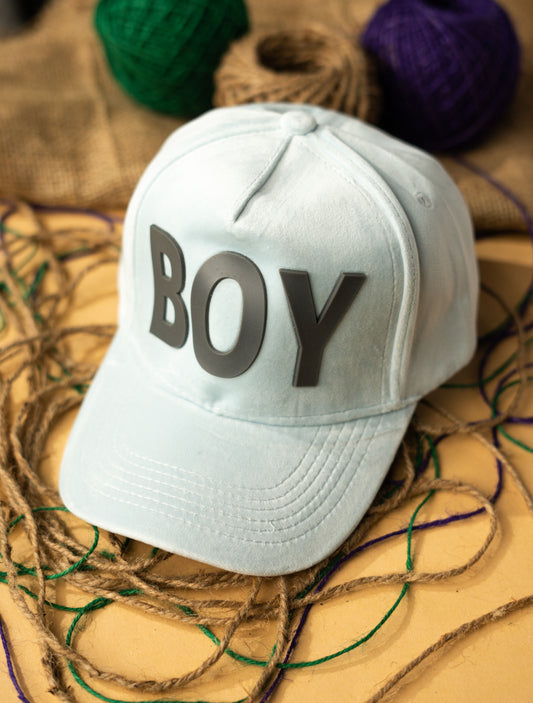 Sky Blue Boy Suede Premium Cap