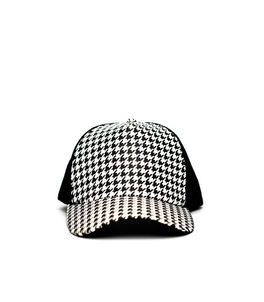 White Contrast Net Cap