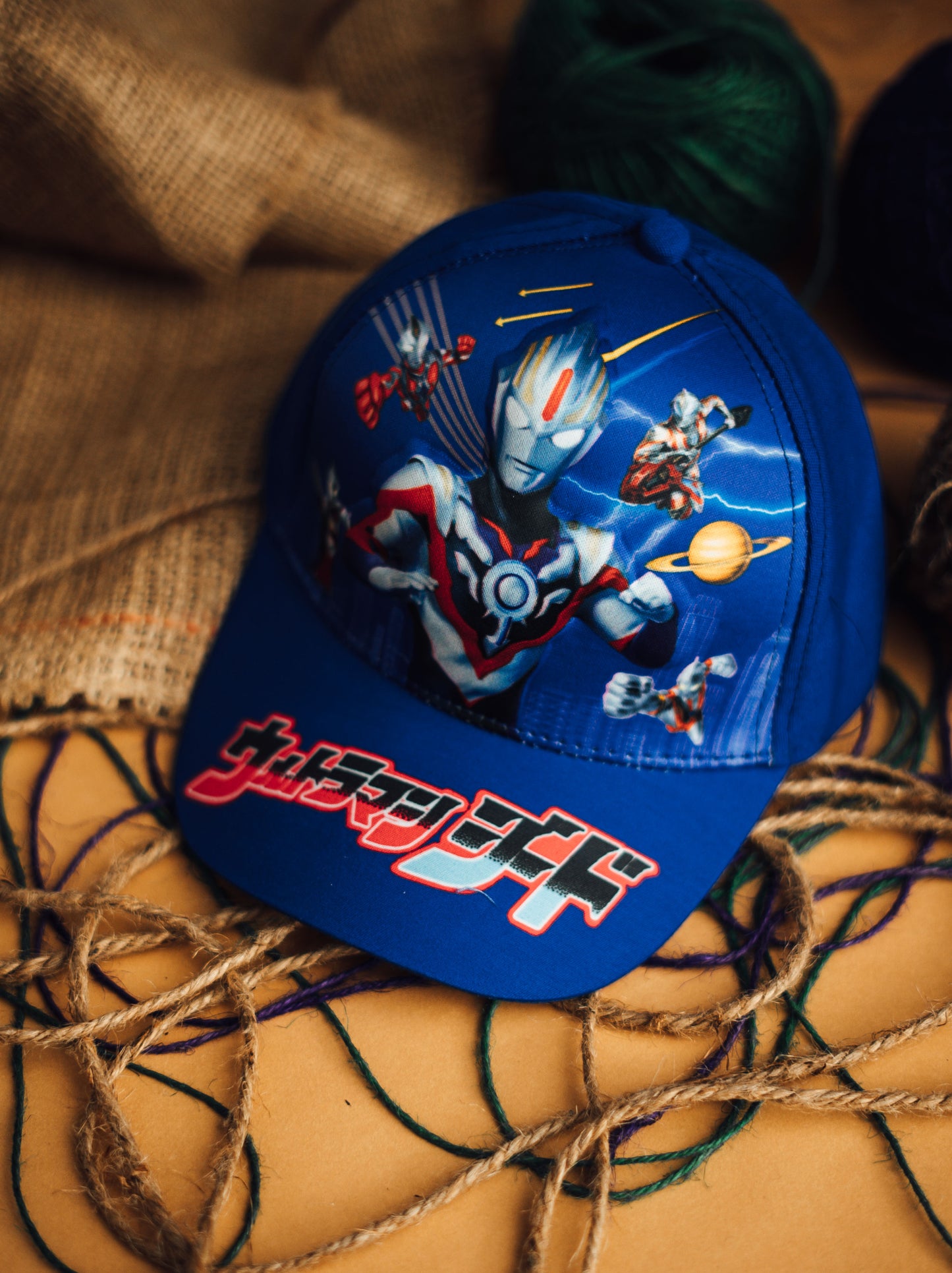 Blue Ironman 3D Kids Cap (6 to 13 years)