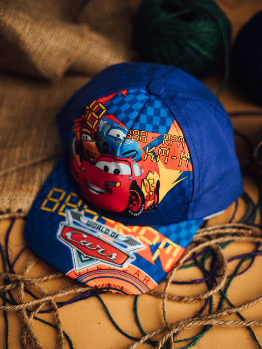 Blue Cars Kids Cap  (6 to 13 years