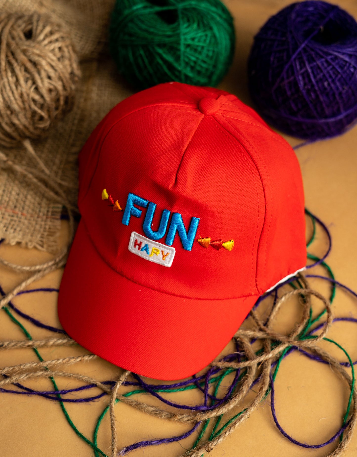 Red Fun Kids Cap