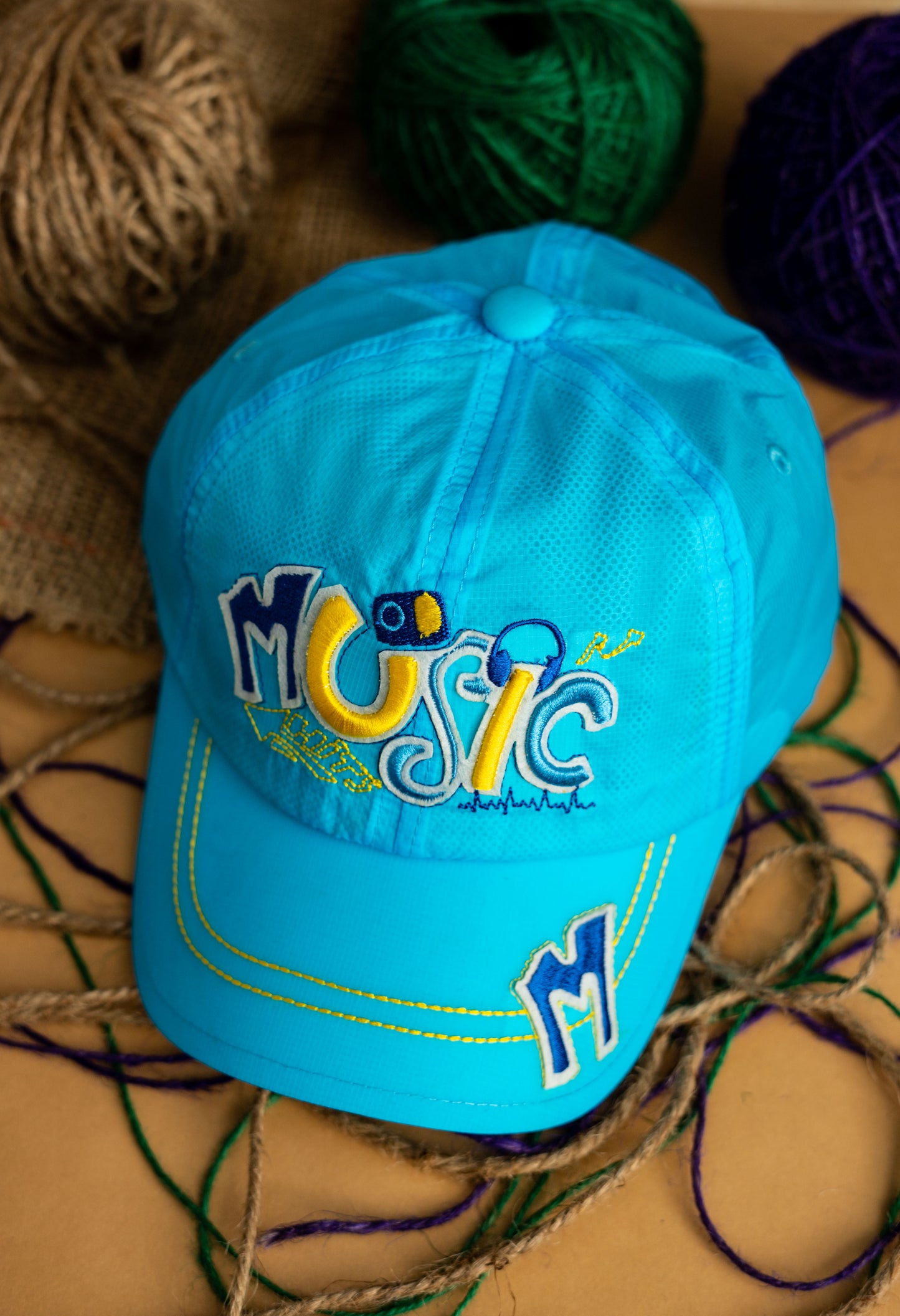 Blue Music Kids Cap