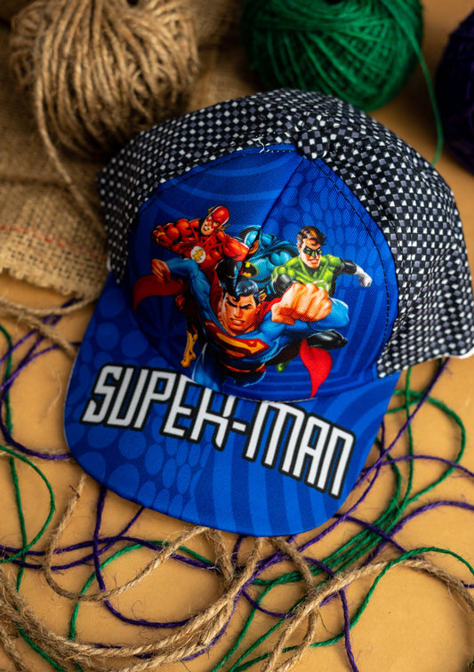 Blue Spiderman Kids Cap