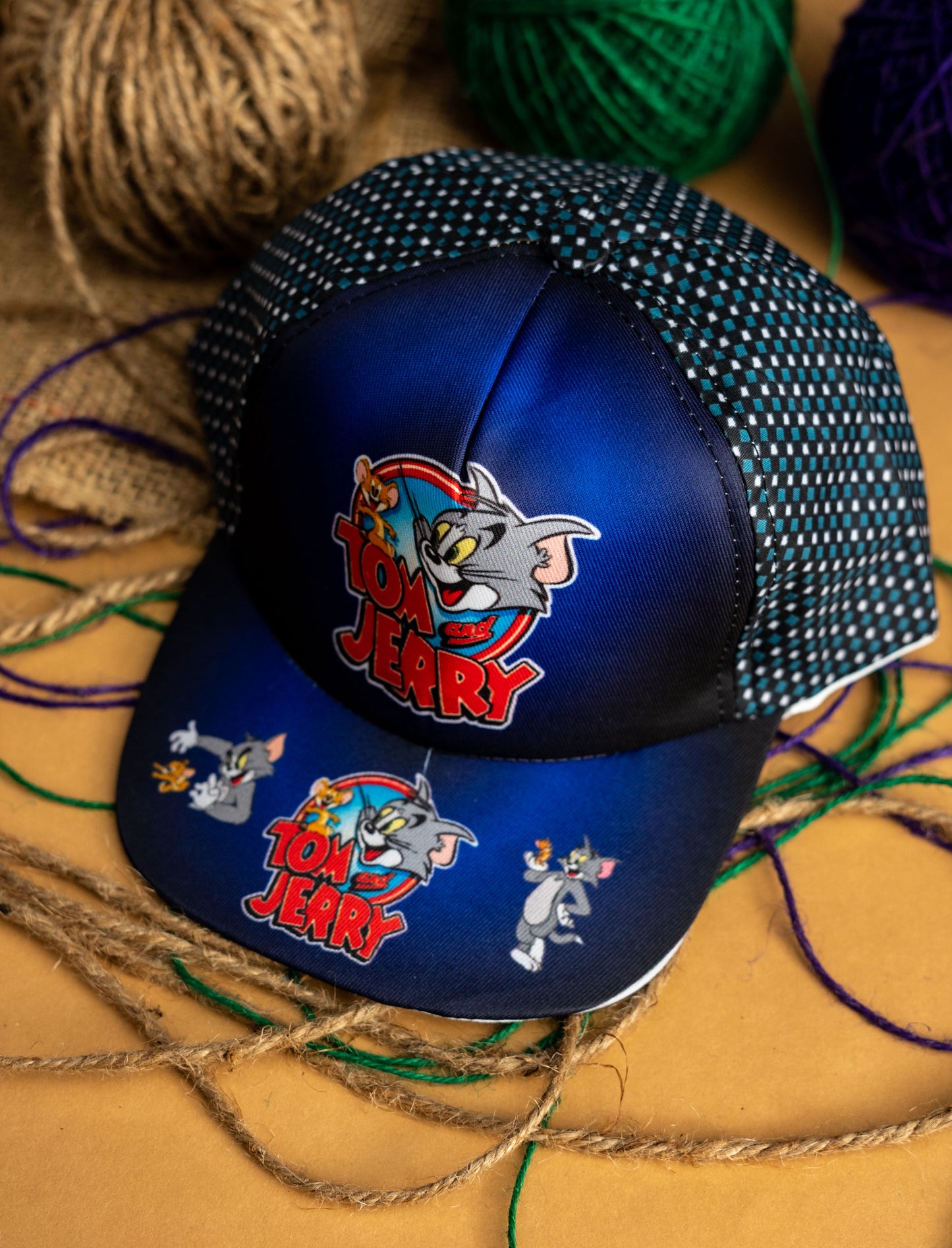 Blue Tom And Jerry Kids Cap