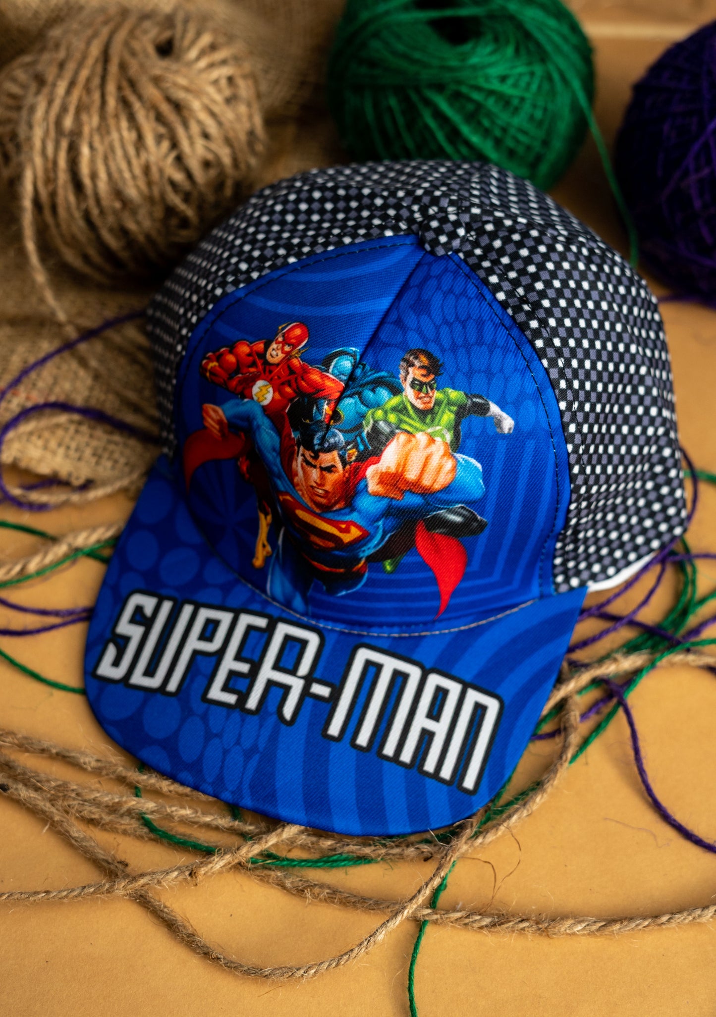 Blue Spiderman Kids Cap