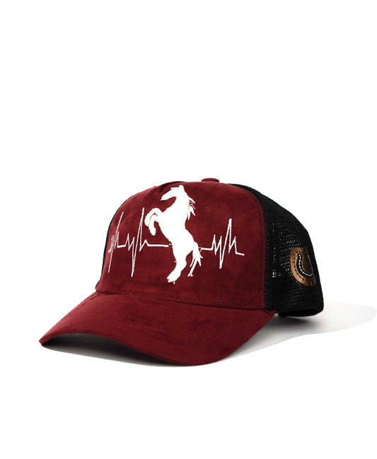 Maroon Horse Premium Cap