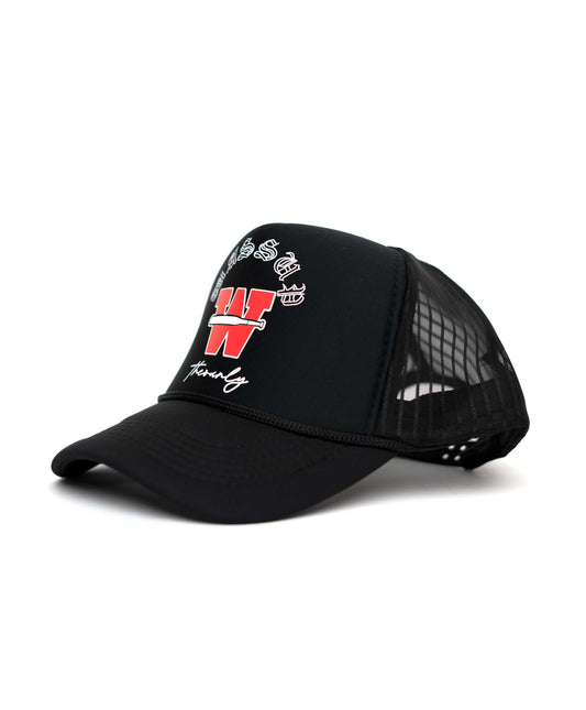 Black W Net Cap