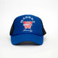 Blue W Net Cap