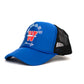 Blue W Net Cap