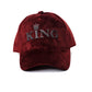 Maroon King Suede Cap