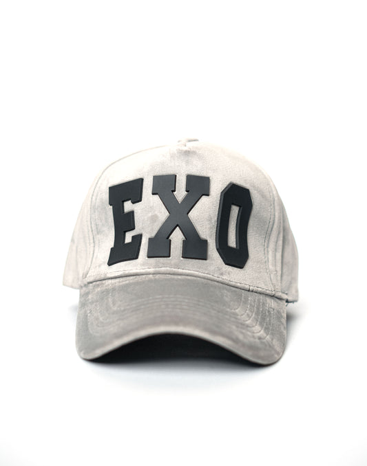 White EXO Suede Cap