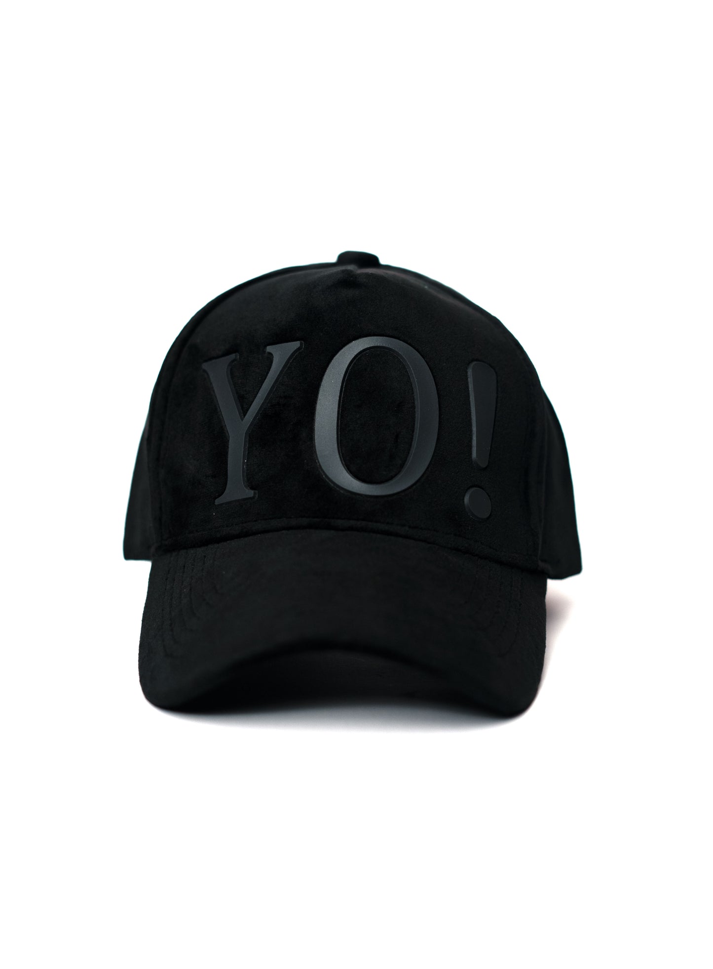 Black Yo Suede Cap