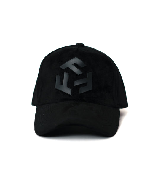 Black F Suede Cap