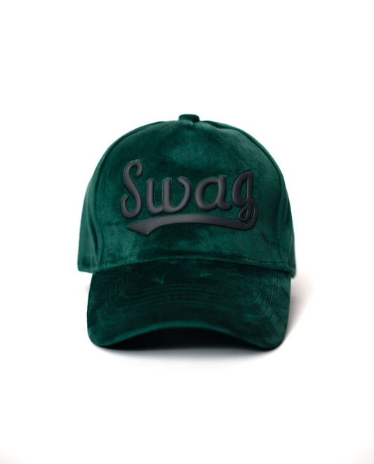 Green Swag Suede Cap