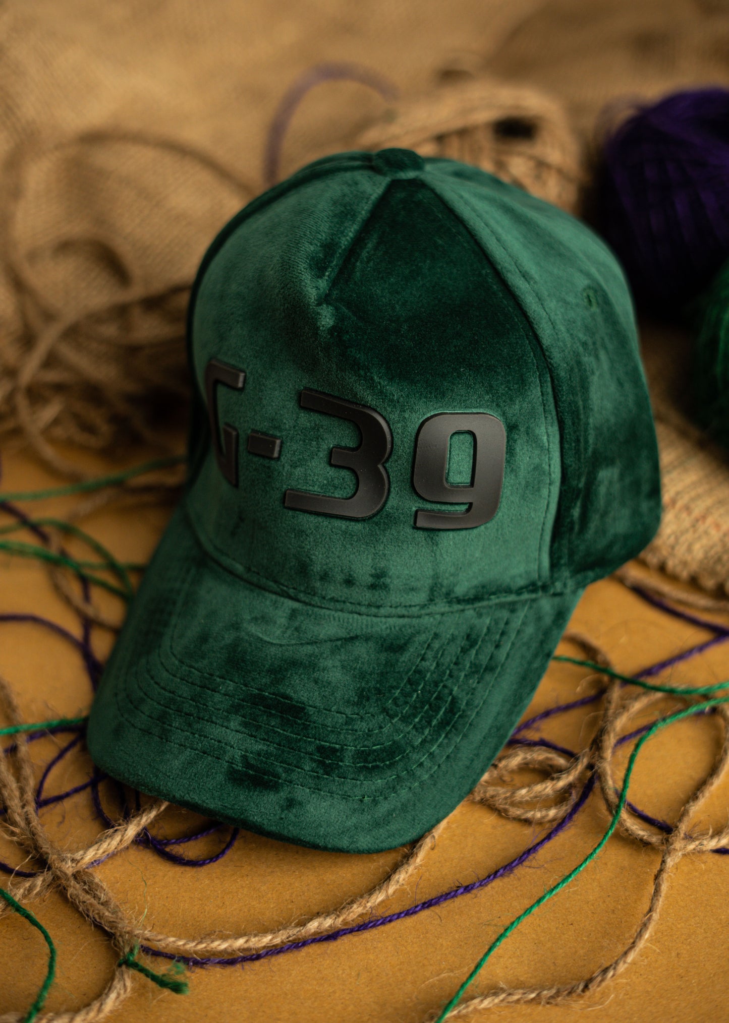 Green 39 Suede Cap