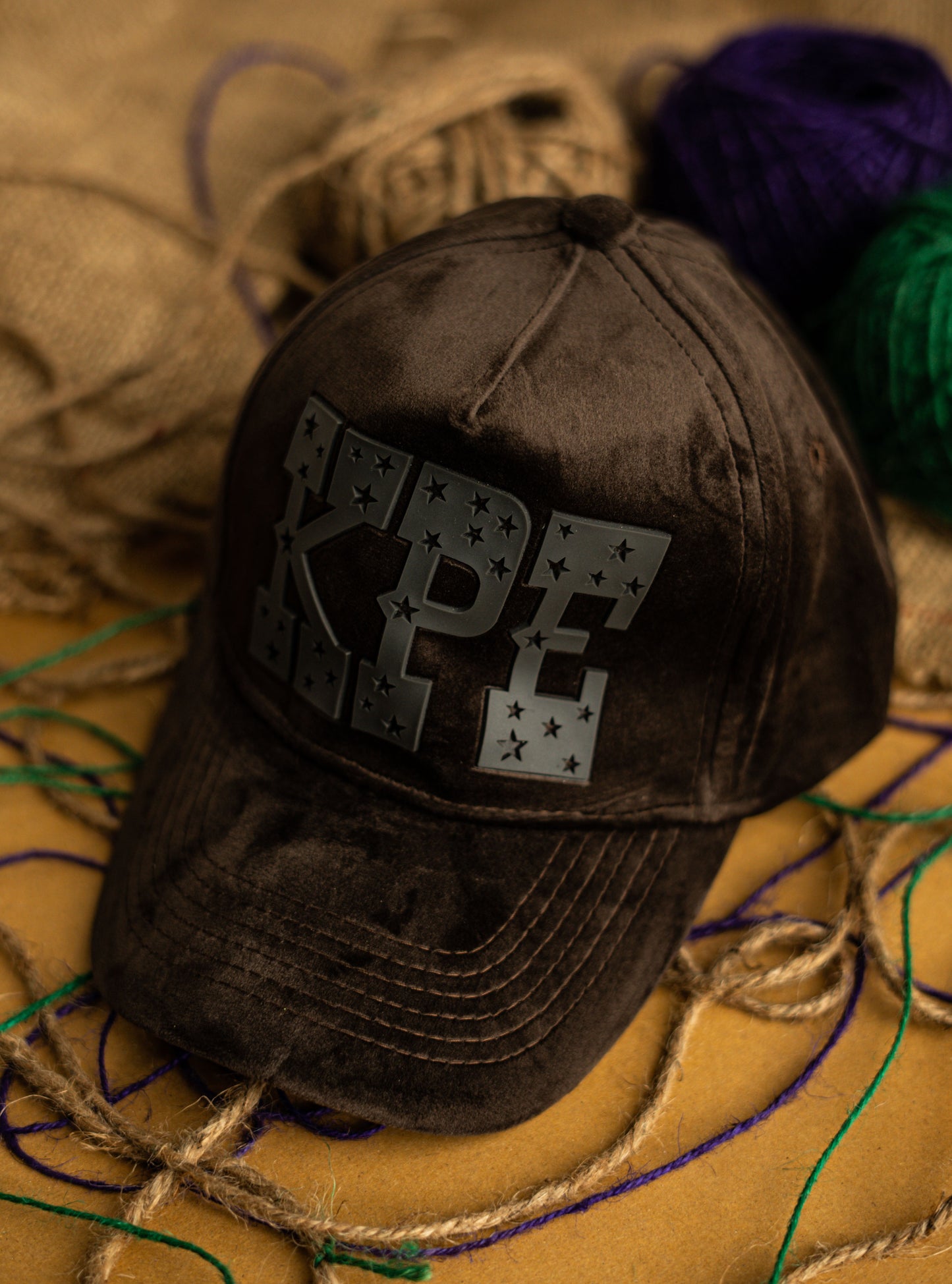 Dark Brown KPE Suede Cap