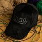 Black Swag Suede Cap