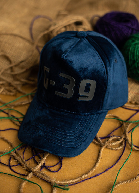 Blue 39 Suede Cap