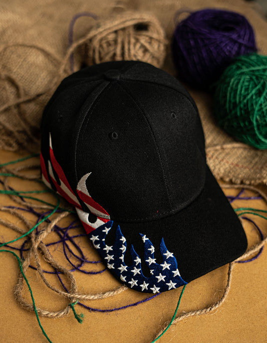 Black US Cap