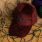 Maroon King Suede Cap