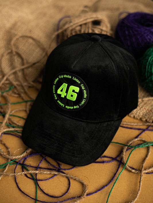 Black 46 Suede Cap