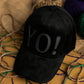 Black Yo Suede Cap