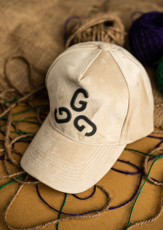 Biege G Suede Cap