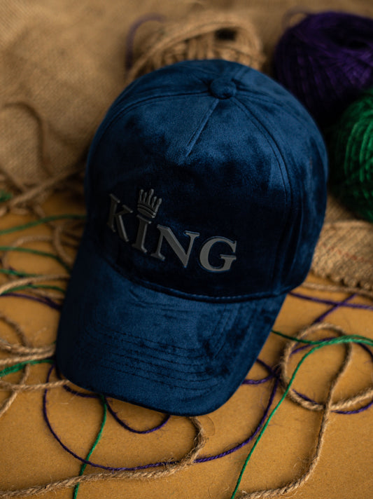 Blue King Suede Cap