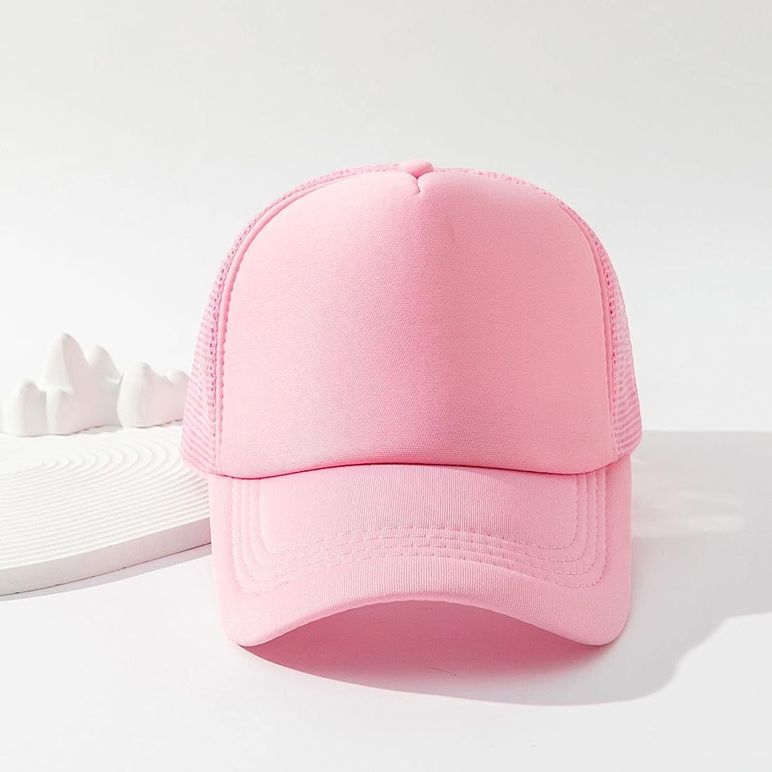 Pink Net Cap