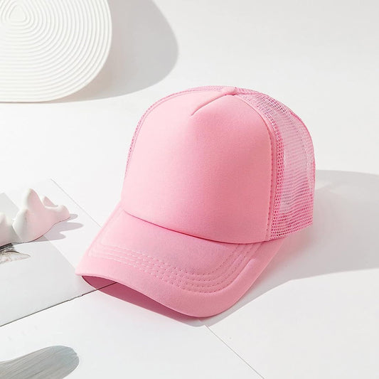 Pink Net Cap