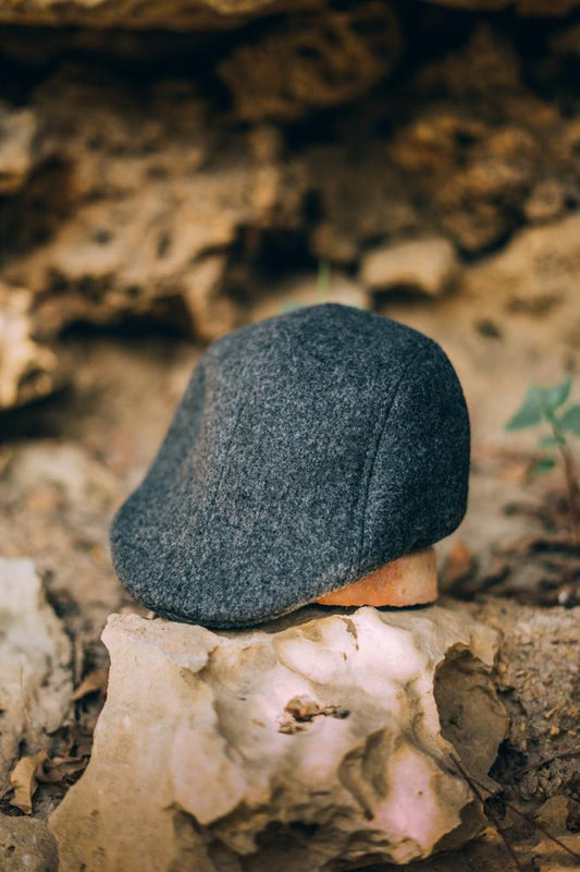 Grey Peaky Blinder Cap