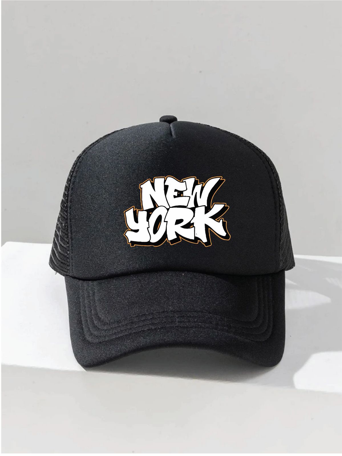 New York Black Net Cap