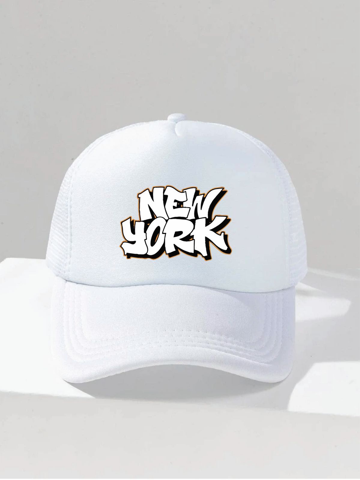 New York White Net Cap