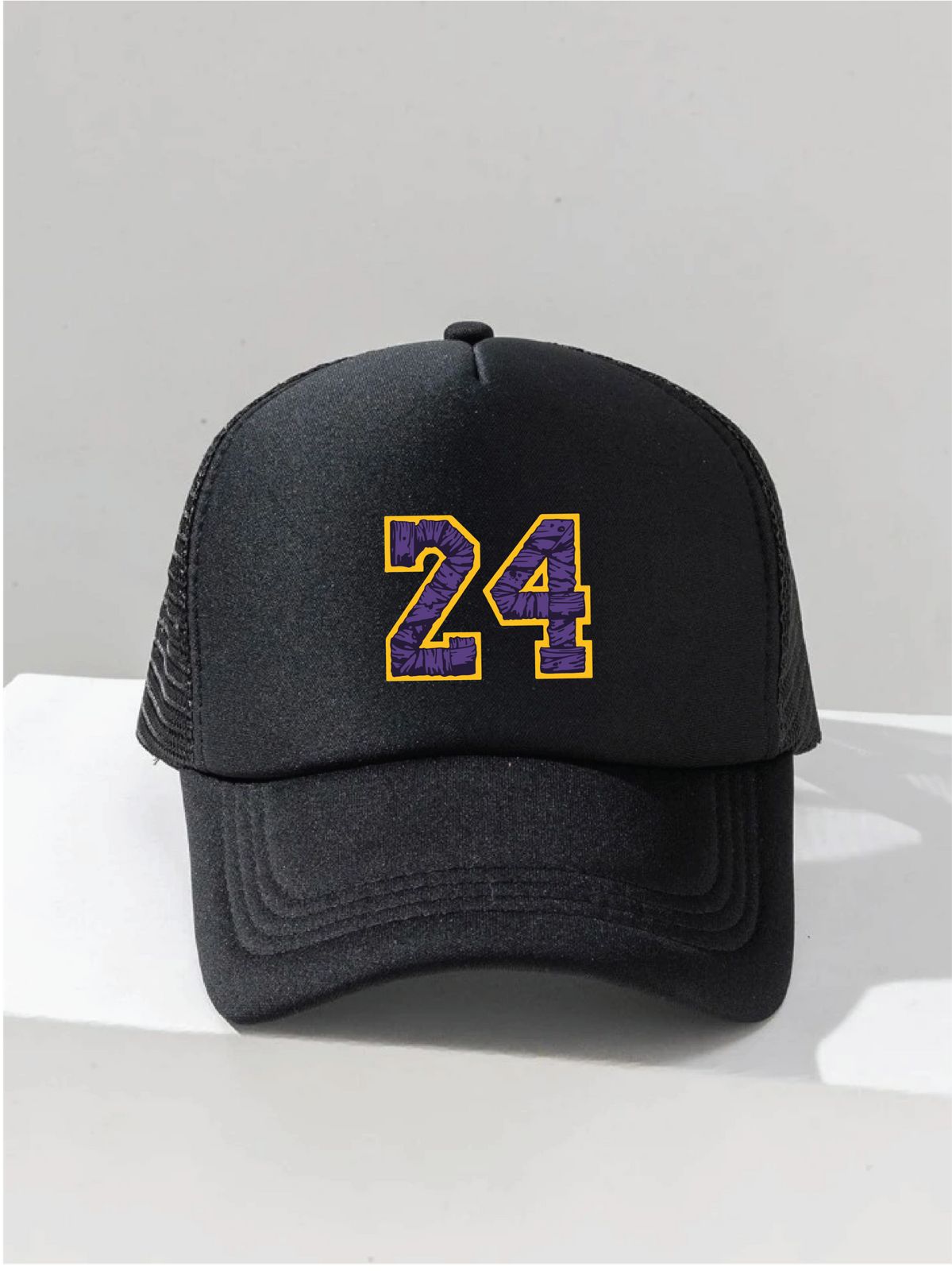 24 Black Net Cap