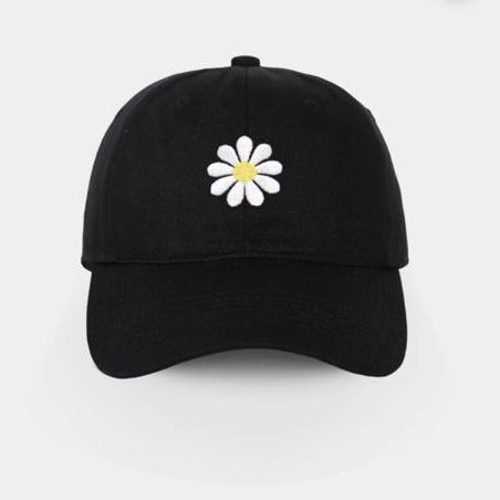 Black Daisy Cap