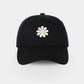 Black Daisy Cap