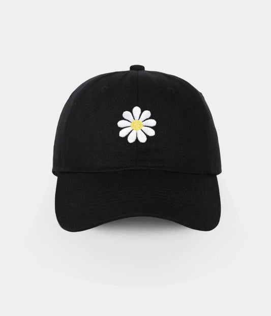 Black Daisy Cap