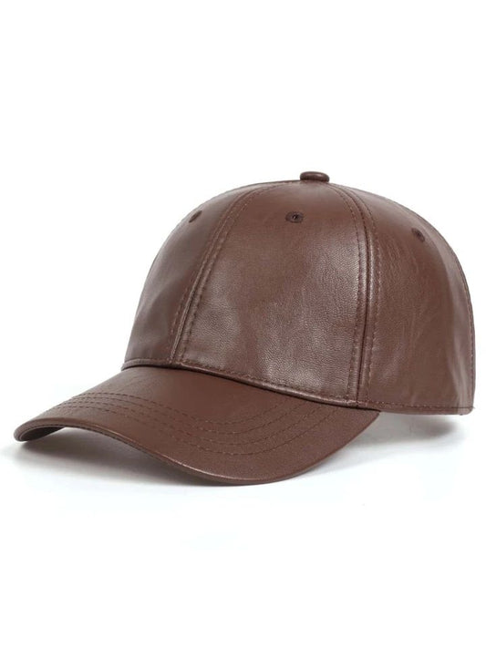 Light Brown Leather Premium Cap