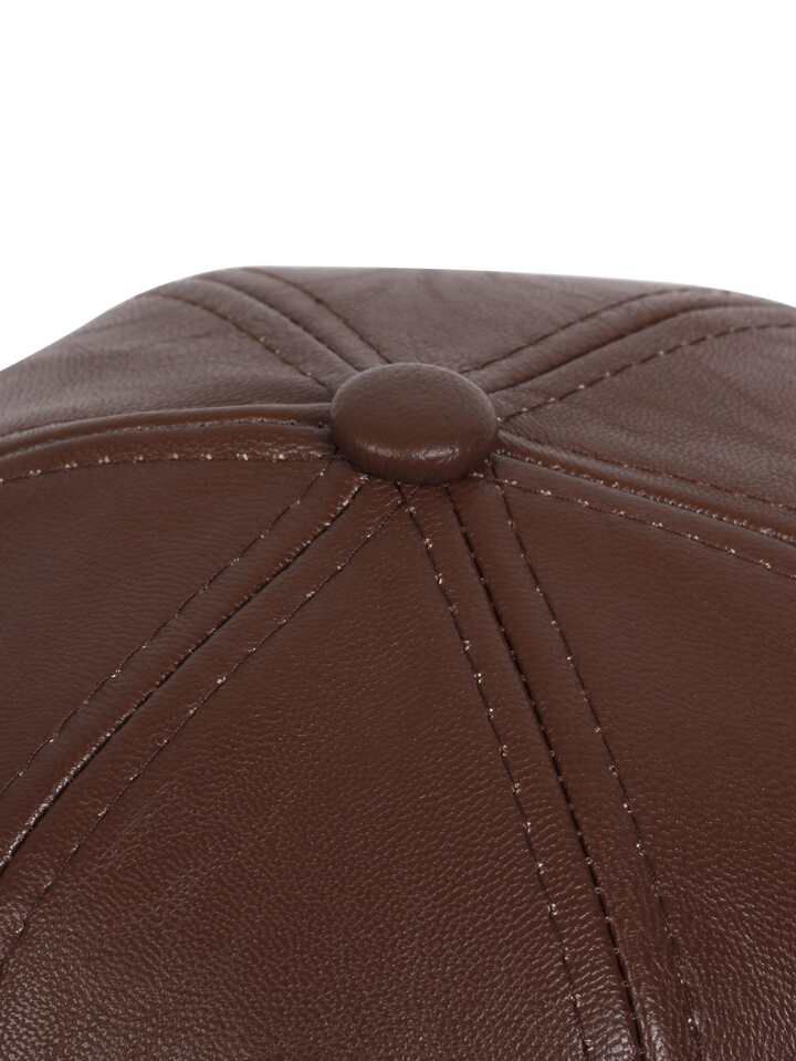 Light Brown Leather Premium Cap