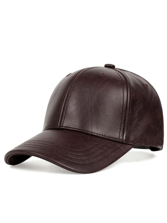 Brown Leather Premium Cap